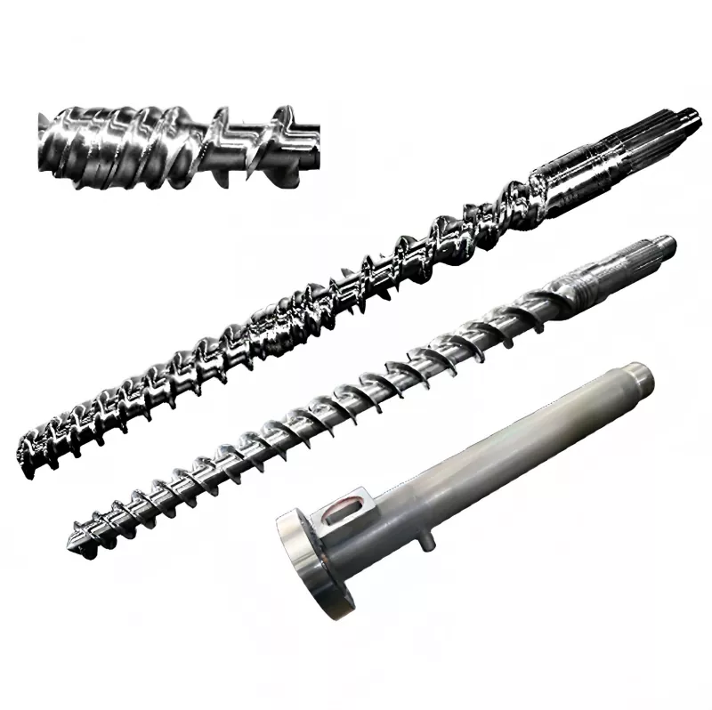 Gummi extruderingsskruv och cylinder